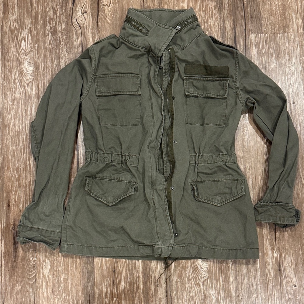 Garage Khaki Utility Jacket for Women